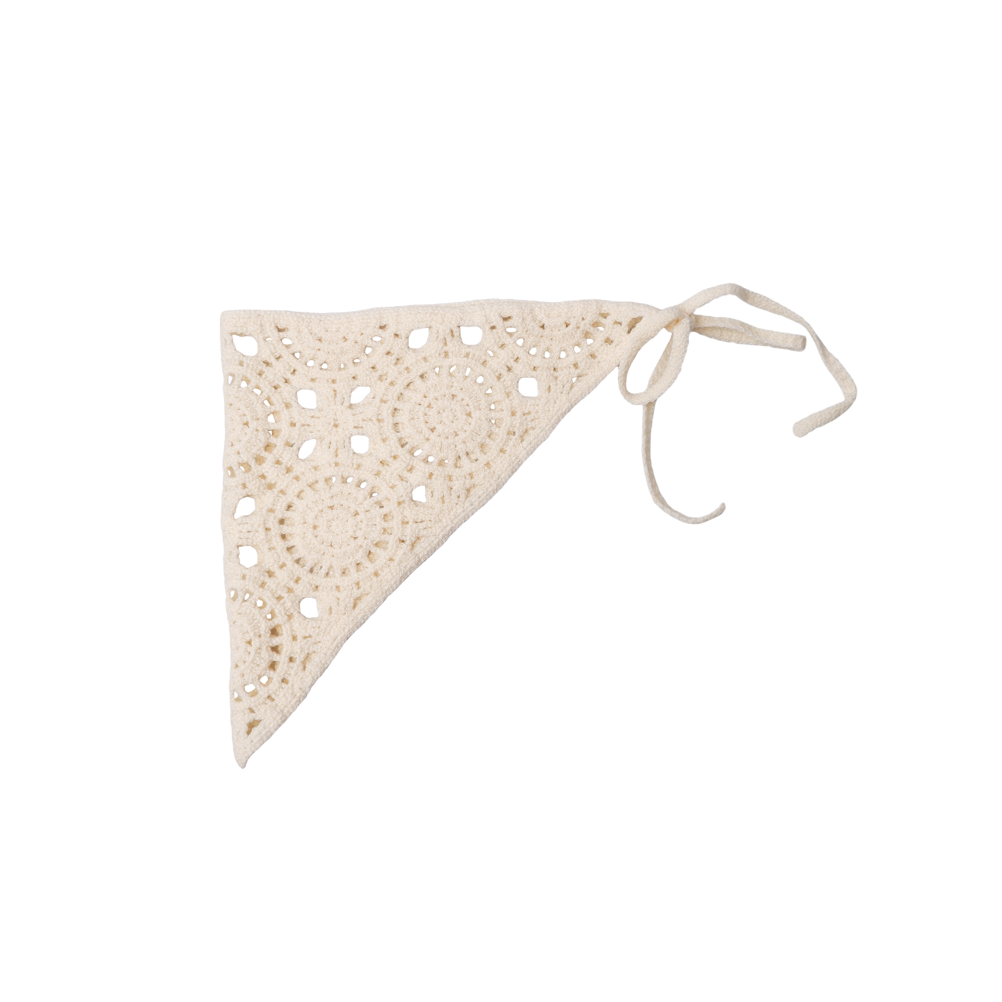 Crissa hæklet tørklæde - creme